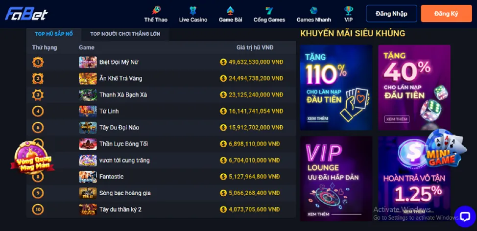 Lý do chọn tải 77win9