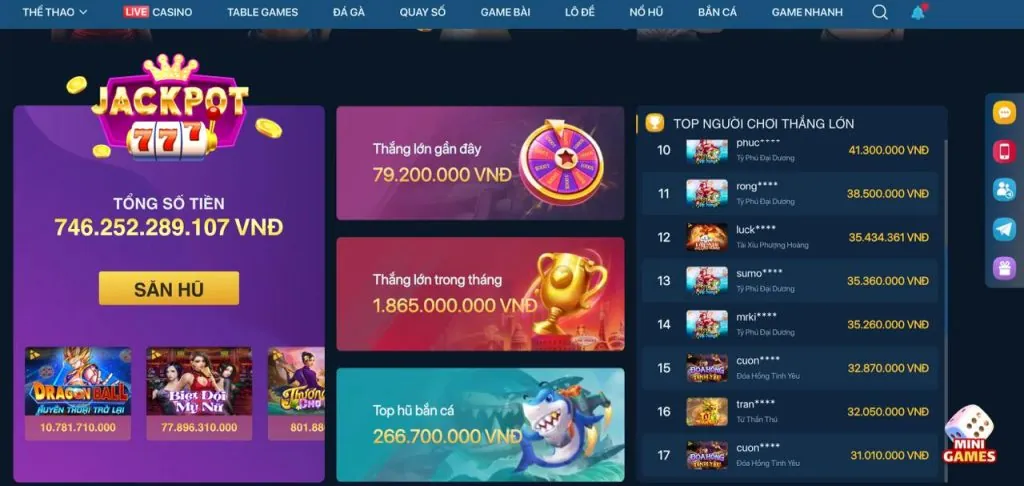 Khuyến mãi độc quyền 77win9